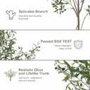 Faux Olive Tree 7ft, Tall Fake Olive Tree with Large Olive Branches and Fruits, Artificial Olive Tree Indoor for Modern Home Office House Living Room Decor
