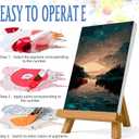 Paint by Numbers Kit for Adults Beginner,Starry Sky River Forest Paint by Number Kits Canvas Without Framed,DIY Acrylic Oil Painting Adults Paint by Numbers Kits for Home Wall Decor 16x20 Inch