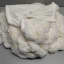 Bedsure GentleSoft Fluffy Cream Throw Blanket Decorative Blankets for Bed Couch Sofa, Cream Decor Sherpa Fleece Soft Cozy Fuzzy Plush Thick Warm Faux Fur Decorations, Ivory Baby Girl Gifts, 50x60