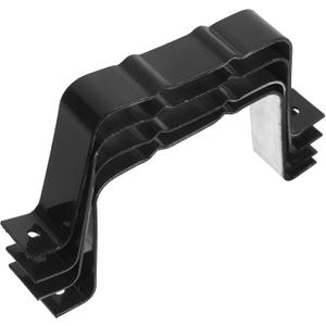 Uonlytech 4pcs Gutter Downspout Straps Rain Gutter Downspout Extension Straps Downspout Adapters Black