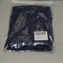 RWJ Women's Plus Size Wrap V Neck Dress Summer Short Sleeve Swiss Dot Empire Waist Casual Holiday Wedding Maxi Dresses, Navy Blue, L