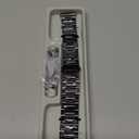 Stainless Steel Band Compatible with Fitbit Versa 4 / Fitbit Sense 2 / Fitbit Versa 3 / Fitbit Sense, Adjustable Metal Watch Bands BraceletsWristband Replacement for Women Men (Black)