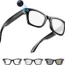 AI Smart Glasses with Camera, 8MP HD Video/Recording Glasses, Color-change Lenses, Bluetooth Camera Glasses for Men Women (139 Languages) IP65 Waterproof, Voice Control for Travel Vlog Business