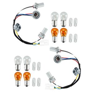 Tail Lamp Holder and Wiring Fit for Sonata Sedan 4 Door 2.0L 2.4L 2011 2012 2013 2014 Replace 92450-3Q000 924503Q000 92450 3Q000, 2 Pack Tail Light Harness Socket with 16 Bulbs