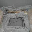 Globlazer Cat Tree Tower with Scratching Post for Indoor Cats, 53inch Tall Plush Multi-Level Cat Climbing Tower Condo House with Large Hammock, Spacious Cat Cave, Padded Top Perch Bed, F53, Light Gray