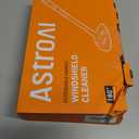 AstroAI Windshield Cleaner Tool, Car Interior Window Detailing Cleaning Kit with Extendable Handle and 4 Easy-to-Install Reusable Microfiber Pads, Auto Glass Wiper Brush Kit for Car&Home, Blue, 21in