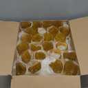 48 Plastic Vintage Drinking Glasses 8.5oz Stemless Retro Embossed Wine Glasses Shatterproof Reusable Cups for Baby Shower Wedding Reception Grand Event Party (Yellow)