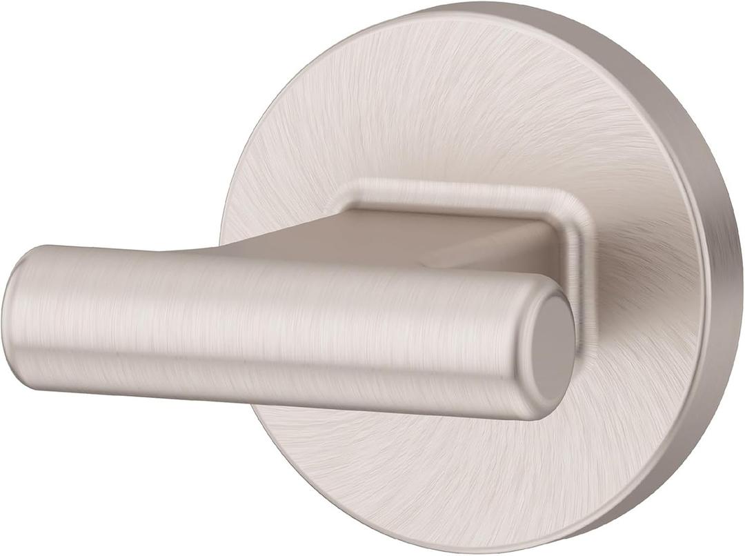 Pfister Capistrano Towel Hook, Bathroom Towel & Robe Hook, Wall-Mounted, Screw-in, Spot Defense Brushed Nickel Finish, BRHCSO0GS