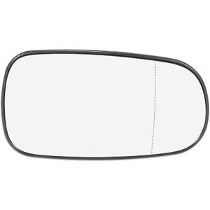 X AUTOHAUX Rearview Right Side Heated Mirror Glass Double Curved with Backing Plate 12795610 for Saab 9-5 2003-2009