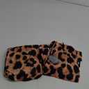 Dreaweet Brown Leopard Print Auto Back Seat Covers Protectors for Car Sedan Truck SUV, Wild Cheetah Theme Women Rear Bench Covers Back Seat Only Men Auto Interior Accessory for Kids Pet