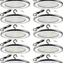 AIKVSXER 10Pack UFO LED High Bay Lights, 400W Shop Lights, 60000LM, 6000K
