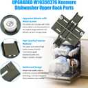 UPGRADED W10350376 W10350374 Dishwasher Top Rack Parts For Kenmore Dishwasher Parts,W10195840 W10712394 KUDS35FXSS5 Dishwasher Upper Rack For Kitchenaid Whirlpool Kenmore Dishwasher Top Rack Parts