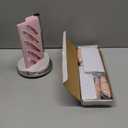 Kitchen Knife Set, Retrosohoo 9-Pieces Pink Sharp Non-Stick Coated Chef Knives Block Set,Stainless Steel Knife Set for Kitchen with Sharpener for Cutting Slicing Dicing Chopping (Pink)