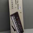 61 Keys Piano Keyboard with Built-in Speaker & Microphone, Beginner-Friendly Portable Electronic Digital Piano with Teaching Features, Ideal Gift for Aspiring Musicians (Black)