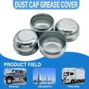 Replacement 2-3/8" Dust Cap Grease Cover for Dexter Alko Trailer Camper RV Axle Hub and Trucks Pickups Fishing Boats (Qty 4)
