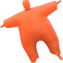 IHGYT Inflatable Masquerade Costume Full body suit Air Blow up Costumes Jumpsuit Suit (Orange), Size: 5.2′ (1.6M) to 7.2′ (2.2M) 