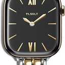 Tlselt Stainless Steel Band Compatible with Apple Watch for Women 38/40/41/42/44/45/46/49mm, Dressy Fancy Metal Strap for iWatch Series 11 10 9 8 7 6 5 4 3 SE Ultra 3 2 1