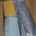 Desk Organizer with Drawers, Stackable Storage Drawers with Compartments Desktop Organization for Office Supplies, Makeup, Pencils, Tape, Erasers, Paperclips, Chargers (2S1M) (Light blue+Yellow+Deep Blue)