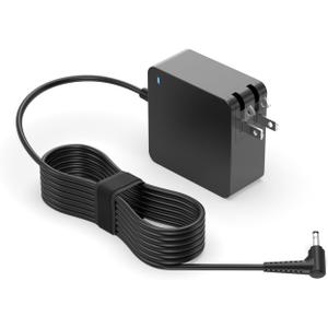 Superer Charger Fit for Lenovo Laptop, Ideapad 1 3 5, Slim 3 5 7, S340 S145 330 320 310, Flex 5 4 14 15, V14 V15 V17, Upgraded Version, Foldable Plug, Lengthened Power Cable, Charging Light, 65W 45W