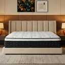 Queen Mattress 12 Inch,Medium Firm Hybrid Queen Size Mattress in a Box, Memory Foam with Individual Pocket Springs, Upgrade Zoned Support, Motion Isolation&Pressure Relief, CertiPUR-US