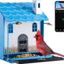Smart Bird Feeder Camera,Bird Feeder with Camera,auto Capture Bird Videos&Notify When Birds Detected .Ideal Gift for Bird Lovers(Include 32G SD Card)