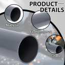 Glooglitter 8" Schedule 40 PVC Pipe, Gray Heavy Duty PVC Tubing, Large Diameter for DIY, Drainage, Pond, Dock & Home Improvement Projects(8" X 2')