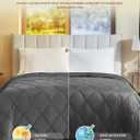 L'AGRATY Queen/King Size Weighted Blanket for Adults 30lbs, 80"x87" Cooling Breathable Heavy Blanket with Glass Beads for Sleeping Perfect Hot Sleepers & Couples Machine Washable All-Season Grey