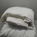 Bedsure Comforter Set - 7 Pieces Solid- King / White