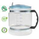 1 Gallon/ 4l Water Glass Carafe for Distiller,Replacement Distilled Water Jug Compatible with Counter Top Water Distiller Filter (EXP 02/11/26)