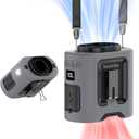 Socool 14500mAh Portable Waist Fan Clip on Belt 360 Rotation Wearable Rechargeable Personal Shirt Fan, 67H Cooling 5-Speed Battery Operated with Light, Neck Fan Hands-Free for Outdoor Jobsite Camping