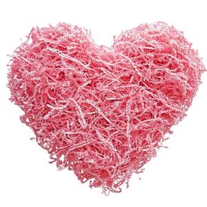Bobobag - 4oz Crinkle Cut Paper Shred Filler Recyclable Gift Wrap Confetti Raffia Grass Shred Paper for Easter Baskets Filler Creative Eggs Decor (Pink)