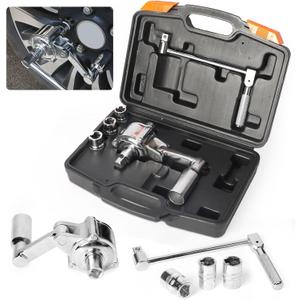 Torque Multiplier Wrench Lug Nut Removal Tool 1:16 Labor Saving Heavy Duty Lug Nut Remover Wrench Set 1/2" Driver Torque Wrench With 17mm/19mm/21mm Sockets,And Carrying Case