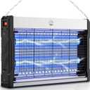 Electric Bug Zapper, 3000V High Voltage Indoor Mosquito Zapper, Powerful Hangable LED Bug Zapper for Fly, Mosquito, Moth, Gnat, Trap with Removable Washable Tray for Home Patio Backyard