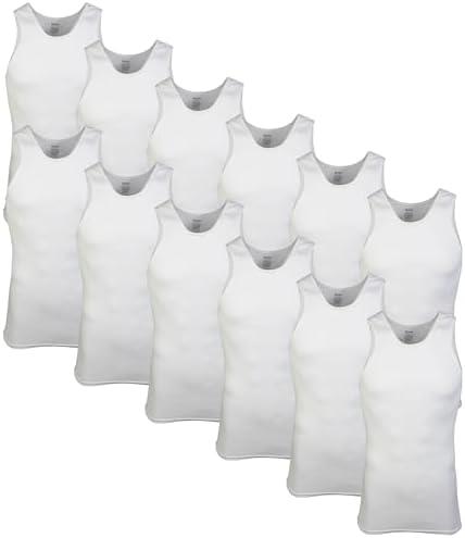 Gildan Men's A-Shirts Tanks Multipack 12 XL