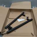 EaseLife 16" Push Pull Door Handle,Double Sided H Shape Sliding Door Handle,Matte Black, Stainless Steel,Fit for Glass Door Wooden Door