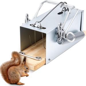 Qualirey 1 Pcs Tube Trap Squirrel Trap Outdoor Safe and Effective Pest Control Ground Squirrel Killer for Commercial and Residential for Backyards, Patios, Gardens