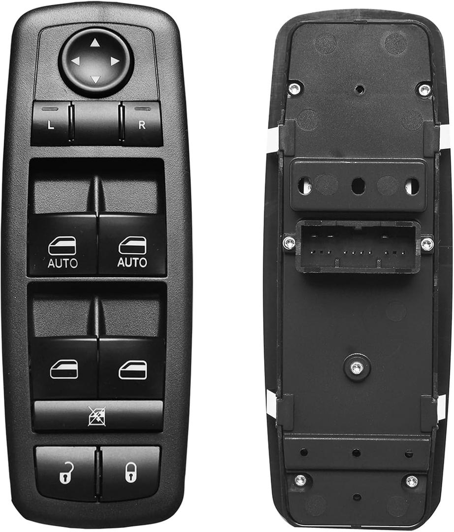 Master Power Window Switch Driver Side | Replcaement for 2011-2019 Dodge Charger, 2016-2022 Ram 1500 2500 3500, 2015-2017 Chrysler 200, 2011-2020 Chrysler 300 | Replaces# 68139805AB 56046823AE
