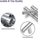HBL' 30 Pack | 3 Inch Center to Center Brushed Nickel Cabinet Pulls Kitchen Cabinet Handles,Made of Stainless Steel,Ideal for Cabinet,Drawer,Cupboard and Wardrobe.
