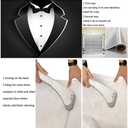 9x6ft Gentleman Backdrop Black Tuxedo Backdrop Men Black White Bow Tie Suit Birthday Photography for Boy Man Birthday Wedding Party Father's Day Photo Booth Photo Wall Decor