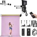 2 Roller Motorized Electric Wall Ceiling Mount Background Support System with Remote