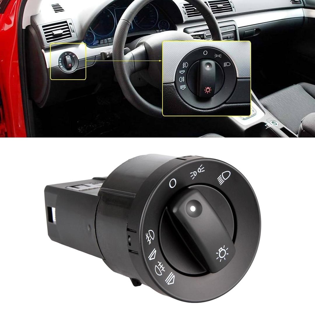 Headlight Control Fog Light Switch 8E0941531A W/O AUTO Function for Audi A4 S4 B6 Quattro from Madlife Garage