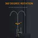 BlueBay Kitchen Drinking Water Faucet,100% Lead-Free for Non-air Gap Water Filtration System. High Grade Stainless Steel 304,Fits Most Reverse Osmosis Faucet (RO) (Brushed Nickel)