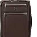Travelpro Platinum Elite Softside Expandable Carry on Luggage, 2 Wheel Upright Suitcase, USB Port, Men and Women, Rich Espresso, Carry On 22-Inch