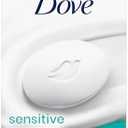 Dove Beauty Bar Soap Sensitive, 5 Bars for Sensitive Skin, Fragrance Free and Hypoallergenic 3.75 oz