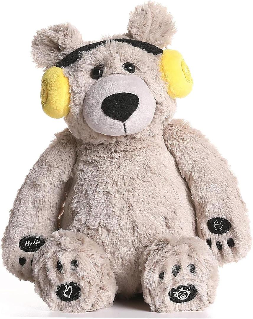 BEREST Baby Sleep Soother Cry Activated Sensor Toys, Heartbeat Bear for Babies, Plush Stuffed Animal for Newborn Infants, Babies Toy Vibrating with Moms Heartbeat,Baby Shower Gifts for Boys and Girls