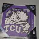 YouTheFan NCAA TCU Horned Frogs 3D Logo Series Wall Art - 12x12