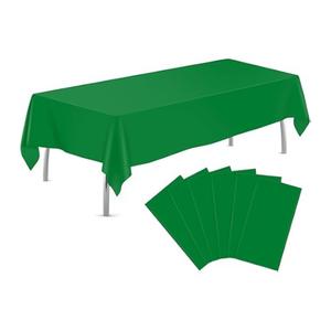 JHDZDHY 6 Pack Premium Disposable Plastic Tablecloth 54" x 108" Party Table Cloths Disposable for 6 to 8 Foot Tables Indoor or Outdoor Birthdays Weddings Christmas Anniversary Buffet Table (Green), Set of 2 JHDZDHY 6 Pack Premium Disposable Plastic Tablecloth 54" x 108" Party Table Cloths Disposable for 6 to 8 Foot Tables Indoor or Outdoor Birthdays Weddings Christmas Anniversary Buffet Table (Green), Set of 2