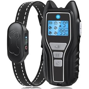 Dog Shock Collar with Remote Control  Rechargeable Dog Training Collar, IPX7 Waterproof E Collar for Dogs with 4 Safe Modes Flashlight Beep Vibration Shock Ideal for All Dog Sizes (8150lbs)