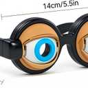 Funny Prop Glasses, Blinking Eye Glasses, Crazy Eyes Kinetic Winking Glasses, Novelty Funny Party Costume Props For Adults