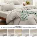 Bedsure Duvet Cover King Size with Fitted Sheet - 4 Pieces Prewashed Polyester Extra Soft Bedding Set, Includes 1 Duvet Cover 104''x90'' with Zipper Closure, 2 Pillow Shams, 1 Fitted Sheet, Linen